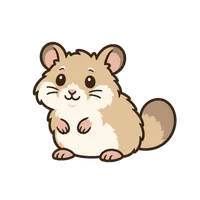 Illustration of a Fat-Tailed Gerbil